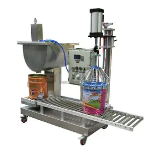 Machine de remplissage de capsulage entièrement automatique pour le remplissage 5-30L de solution nutritive végétale/liquide de purification des gaz d'échappement/boue de diatomée