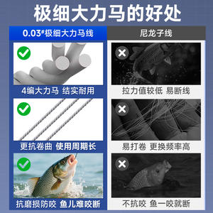 Ezhand Super Fine Dyneema Flip <b>Hook</b> Double <b>Hook</b> Leader Finished Product For Crucian <b>Carp</b> Freshwater Fishing - Product Image 3