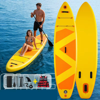Planche de paddle gonflable ultra-large et stable, design tendance, pour lac et rivière, vente chaude