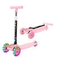 Faltbarer und leicht emittierender Kinder roller Kick Foot Scooter für Kinder Kid Scooter Toys Kids 3 Wheel