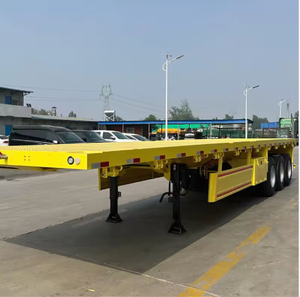 <span class=keywords><strong>Semirremolque</strong></span> de Plataforma Plana de <span class=keywords><strong>Segunda</strong></span> <span class=keywords><strong>Mano</strong></span> de 2, 3 y 4 Ejes para Transporte de Contenedores de 20, 40 y 45 Pies - Product Image 1