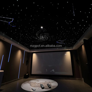 2025 ánh sáng sao sợi quang dẫn Trần Bảng điều khiển 60*60cm IP65 đánh giá Polyester Bảng âm thanh cho rạp chiếu phim phòng khách Ánh sáng tối ưu - Product Image 6