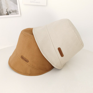 <b>Bucket</b> <b>Hat</b> Black Viscose Fiber Sun Protection Breathable Fisherman <b>Hat</b> Women's Summer Outing Korean Style <b>Large</b> Head - Product Image 4