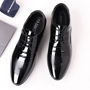 <span class=keywords><strong>Scarpe</strong></span> eleganti da uomo in pelle con lacci Oxford stile inglese a punta - Product Image 4
