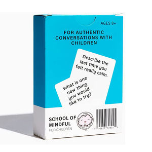 Jeu de société en carton anglais Mindful Talk pour enfants – Cartes de jeu interactives parent-enfant sur la pleine conscience avec questions et réponses - Product Image 2