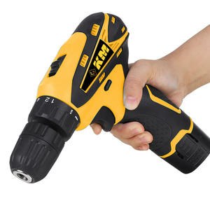 Km Electric Drill 12V Rechargeable Lithium Battery 50Nm Torque 13Mm Drilling <b>With</b> 24 Bit <b>Set</b> Plastic <b>Case</b> - Product Image 5