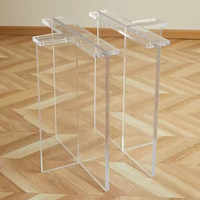 Pieds de table en PVC transparents en forme de T, support Nakajima de haute qualité, barre transversale pour bureau, salle à manger, salon, marque Walglas