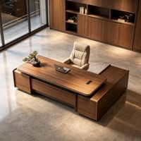 LBZ-326X Nouvelle commode latérale carrée en bois massif de noyer de style chinois avec contraste gris, structure à mortaise et tenon pour bureau de direction
