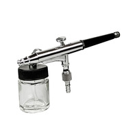 Kit aérographe HD-134 7,0 cc à alimentation par gravité, double action, vitesse réglable, pour peinture artistique, modélisme, maquillage, tatouage, réparation, portable