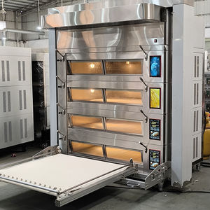 استخدام تجاري أوروبي 4 سطح 16 صينية خبز كهربائي مخابز بيتزا مع محمل - Product Image 3