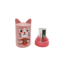 Nouveautés de la Meilleure Usine de Papeterie : Taille-crayon Kawaii Original en Forme de Chat Animal Mignon