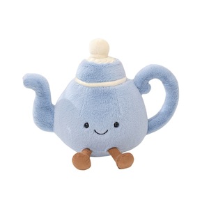 Seri Boneka Makanan Teh Sore yang Menyenangkan Burger Kopi Cinnamon Roll Boneka Plush Pendek Isi Kapas PP 31-50cm Grosir untuk Remaja - Product Image 5