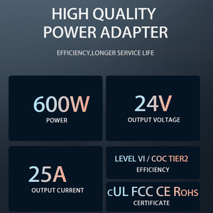 <span class=keywords><strong>24V</strong></span> DC 25A 600Wスイッチング電源LED産業用シングル出力3A ~ 6A電流出力600W - Product Image 6
