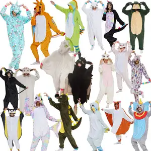 onesie pyjama filles Suppliers-Kliou — pyjama d'hiver en flanelle pour fille, vêtements de nuit, motif d'animaux de dessin animé, vente en gros, nouvelle collection
