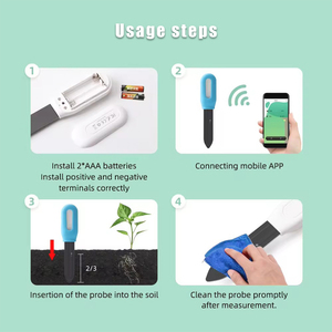 Vườn nông nghiệp trang trại thông minh cầm tay nhiệt độ đất & độ ẩm 2 trong 1 cảm biến - Product Image 3