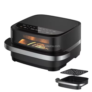 Aifa elettrico motore a corrente continua digitale 4L 10 pollici Pizza aria friggitrice piccolo apparecchio da cucina doppio riscaldamento forno per Pizza con 8 Prestes - Product Image 1