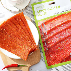 Bande épicée Blé Viande de soja végétarienne Produits de haricot Nourriture décontractée Goût de soja au boeuf Collations aux grains - Product Image 4