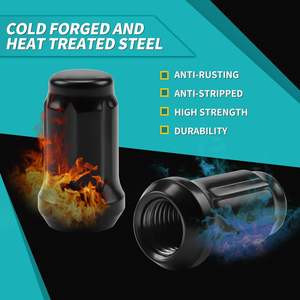 23 PCS <span class=keywords><strong>de</strong></span> boîte noire <span class=keywords><strong>1</strong></span>/<span class=keywords><strong>2</strong></span> "-<span class=keywords><strong>20</strong></span> Spline Bulge Acorn Spline Lug Nuts pour Jeep - Product Image 2