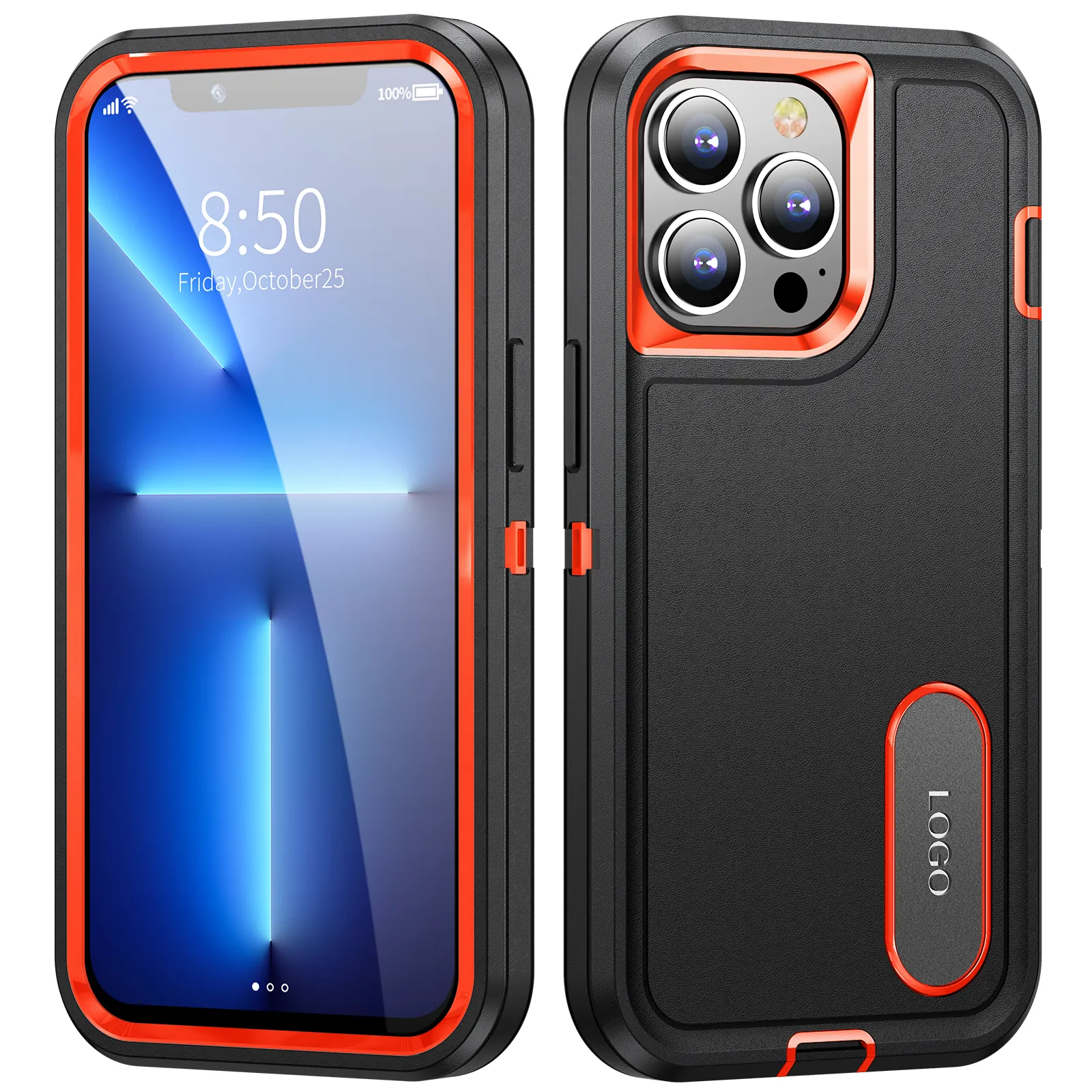 Weview wholesale rugged Armor Triple defense mobile phone case for iphone 12 13 14 pro max Phone case back cover
