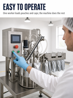 Machine d'emballage Doypack pour sachets à bec verseur, pour produits visqueux, savon, liquide de lavage, détergent