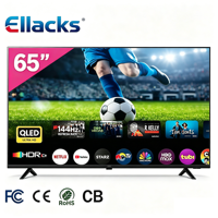 TV Pintar Tanpa Bingkai 65 75 85 Inci Android Google WebOS OEM Pabrik Grosir Hotel Televisi LED LCD 4K untuk Pasokan Massal B2B