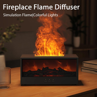 Diffuseur Mini Cheminée Électrique Portable, Humidificateur d'Arômes Pratique pour Bureau, Huiles Essentielles, Hôtels, Aromathérapie