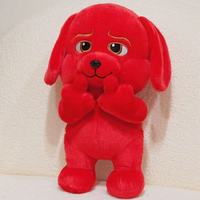 Peluche Chien Amusant Doigt d'Honneur, Chiot Rouge Coquin, Jouet Doux en Peluche, Cadeau Farfelu, Vente en Gros pour Adultes