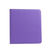 Album photo et classeur de cartes de baseball de luxe portable avec logo personnalisé, en cuir PU, fermeture éclair, pour cartes à collectionner, avec protège-cartes amovibles