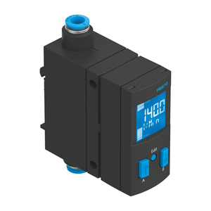 เซ็นเซอร์วัดการไหลของอากาศอัด FESTO SFAB พร้อมช่องเชื่อมต่อ IO-Link M12 สำหรับระบบอัตโนมัติทางอุตสาหกรรมแบบนิวเมติก - Product Image 1