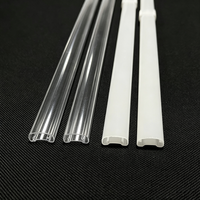 Cache diffuseur de lumière pour bandes LED rigides de 8 mm, style à fermoir magnétique, offrant une distribution uniforme de la lumière pour les armoires et les étagères