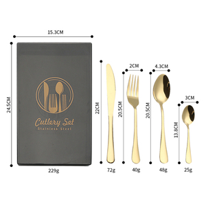 Phong cách mới 410 thép không gỉ <span class=keywords><strong>Flatware</strong></span> thiết lập dao kéo Bạc 4pcs <span class=keywords><strong>16pcs</strong></span> 24pcs bạc thiết lập dao kéo với Hộp quà tặng - Product Image 6