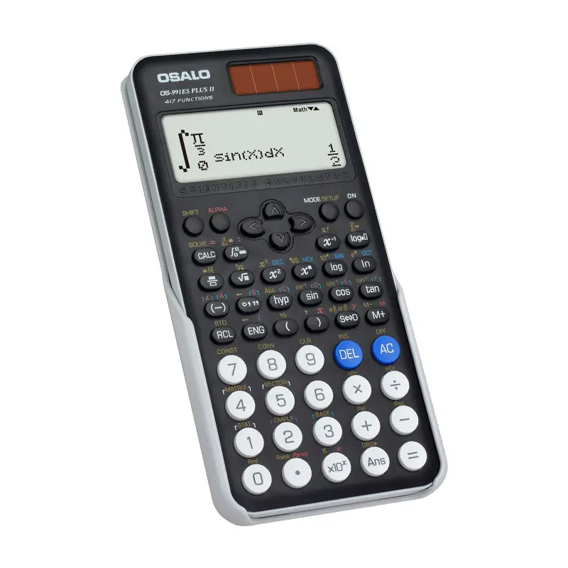 Nuevos accesorios escolares Calculadora científica Calculadora de 10 + 2 dígitos PLUS II para estudiantes escolares Calculadora Cientifica