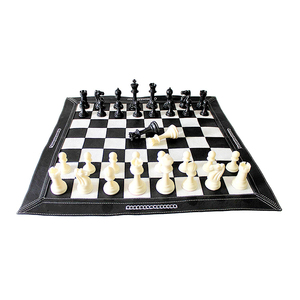 19 "x 19" <span class=keywords><strong>หนัง</strong></span><span class=keywords><strong>หมากรุก</strong></span>กระเป๋า roll up <span class=keywords><strong>หมากรุก</strong></span>หนัง - Product Image 3