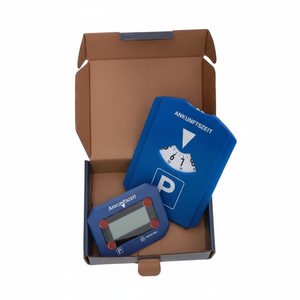 Disque de stationnement électronique fiable avec fonction de dissimulation en un clic, design moderne en plastique - Product Image 1