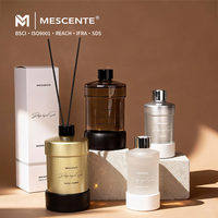 Diffuseur de parfum d'ambiance Mescente 450 ml, flacon en verre tendance, parfum fruité, huile essentielle, diffuseur de parfum, diffuseur de parfum à bâtonnets