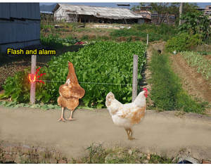 Nuevo 0 error alarma de imán solar animales repelente intruso alarma orchard/farm/estanque/campo/camping/casa/almacén - Product Image 5