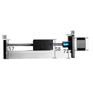 42-step Stepper Motor CNC Linear Rail <strong>Small</strong> <strong>Slide</strong> Stage T-type Screw Rod Linear Guide Rail Electric <strong>Slide</strong> Rail Module - Product Image 3