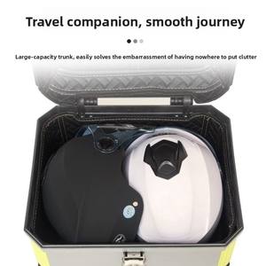 Caja Trasera para Motocicleta, Maletero Personalizado para Vehículo Eléctrico, Acero Inoxidable, 36L/45L/57L, Kit de Modificación de Almacenamiento con Batería - Product Image 4