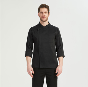 Diseños de Uniformes para Restaurantes, Chaqueta de Chef Ejecutiva Italiana con Logotipo, Uniforme de Chef para Hombre - Product Image 4