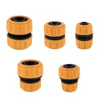 Connecteur rapide en plastique pour tuyau d'arrosage de jardin, en matériau PP, couleur orange