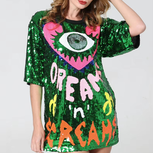 Женская Футболка с блестками - Product Image 1