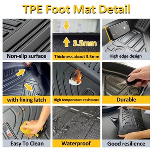 Tappetini per Toyota Tacoma su Misura in TPE, Impermeabili e Resistenti per Tutte le Stagioni, Accessori per Pickup - Product Image 3