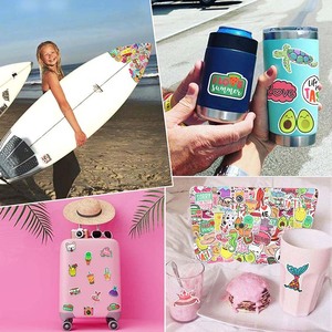 Pegatina de vinilo impermeable para botella de agua, para portátil, para adolescentes, paquete de 50 Uds. - Product Image 4