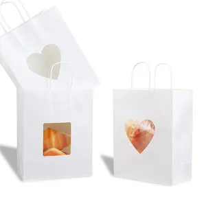 Prix usine sac à emporter sac cadeau de haute qualité avec votre propre logo sac en papier pour l'expédition de nourriture et de tissu
