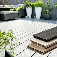 Tarima de Aluminio para Exteriores, de Bajo Mantenimiento, Impermeable, Antideslizante, con Sistema de Clic, con Aspecto de Madera, para Patio Trasero