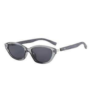 Lunettes de soleil polarisées haut de gamme pour <span class=keywords><strong>femme</strong></span>, branches effet bois, anti-UV, pour visages fins, usage quotidien - Product Image 5