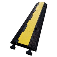 Protecteur de couverture de fil en PVC Rampe de protection de câble de sol à 2 canaux