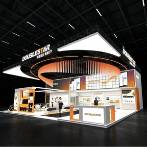 Structure modulaire de présentation en treillis 10m x 12m x 6m en alliage d'aluminium, installation rapide, toit courbé, blanc - Product Image 2