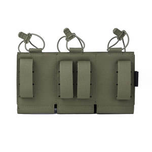 Emersongear Cordura กระเป๋าไนลอน500D น้ำหนักเบา, ซองใส่แม็กกาซีนแบบยุทธวิธีสามชั้นกระเป๋า5.56ยิงได้อย่างรวดเร็ว - Product Image 2