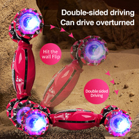 Voiture RC 4x4 1:16 avec Lumières LED, Déformation par Induction Gestuelle, Torsion et Escalade, Télécommande 4 Canaux Portée 150m, Jouet Électronique